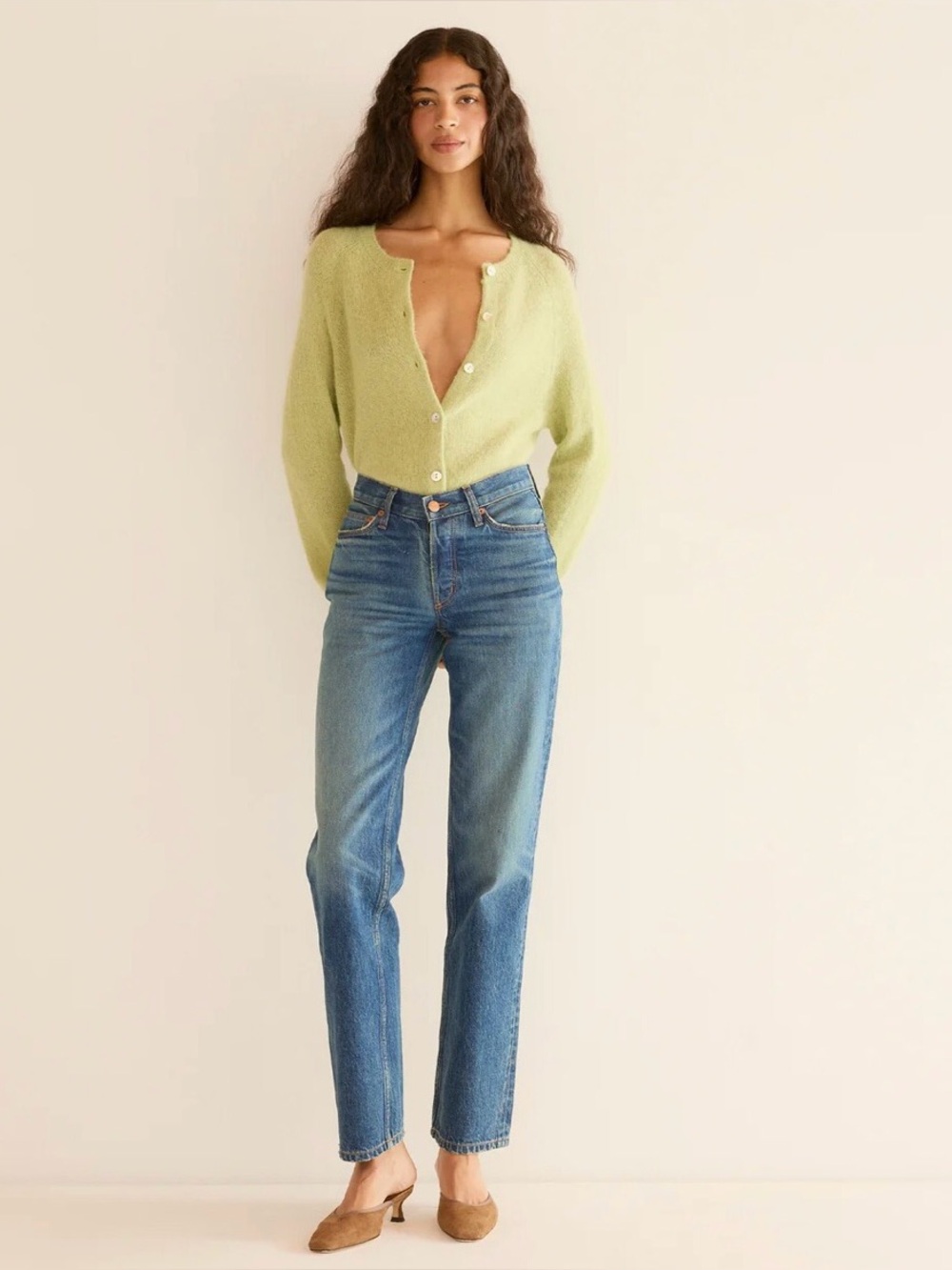 Doen Leone  Women's Straight-Leg Jeans in Palais Rhône wash